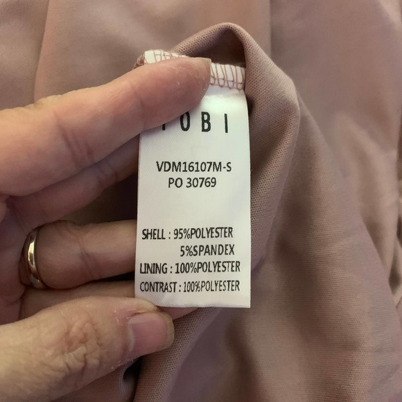 TOBI Taupe Abegayle Plunging Lace-Up Maxi Dress - NWT - Picture 13 of 14